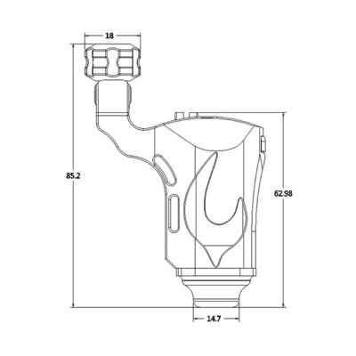 Stable Wireless Tattoo Rotary Machine Red Color For Body Tattoo